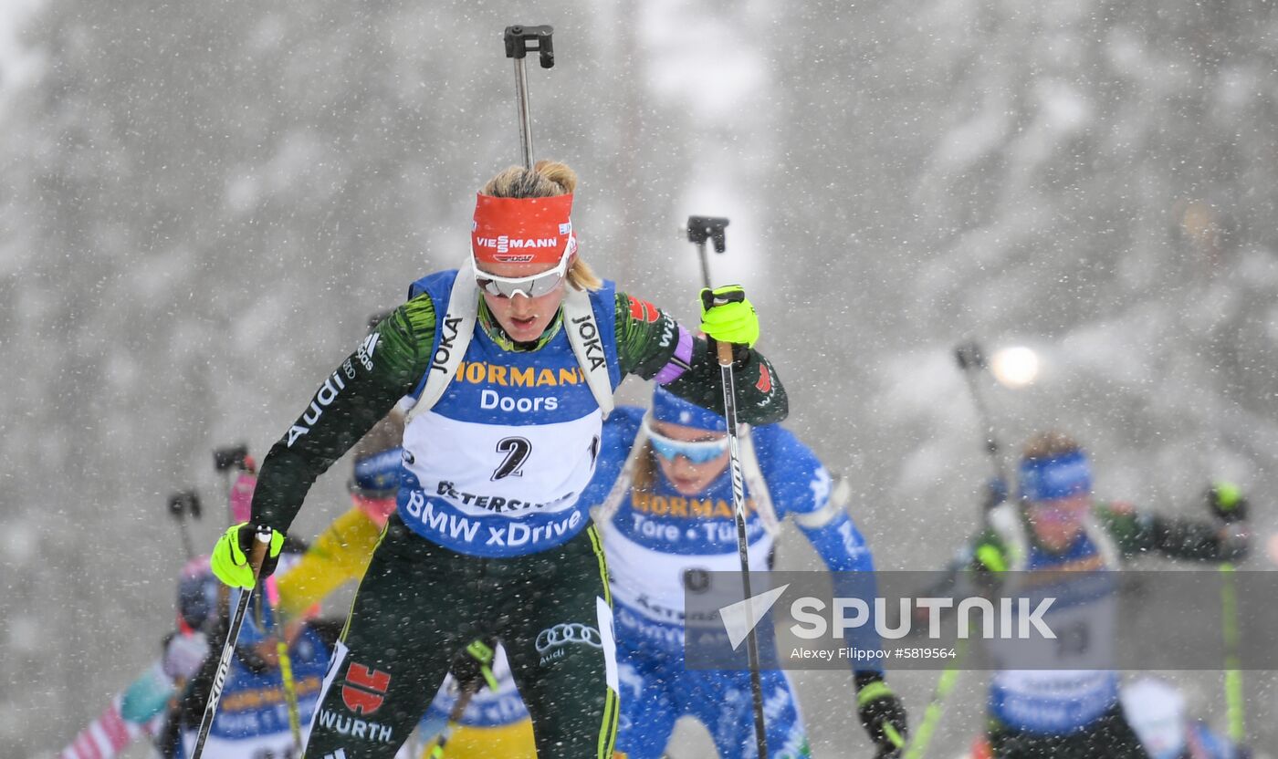 Sweden Biathlon Worlds Women Mass Start