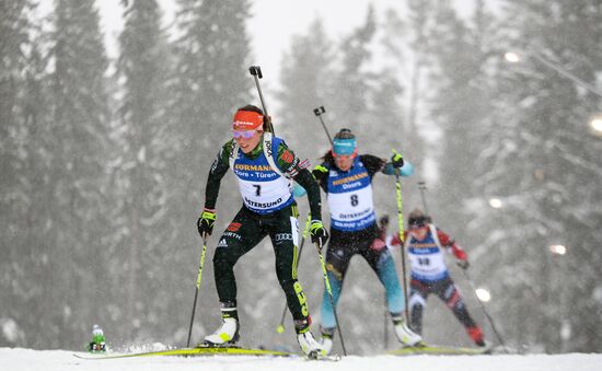 Sweden Biathlon Worlds Women Mass Start