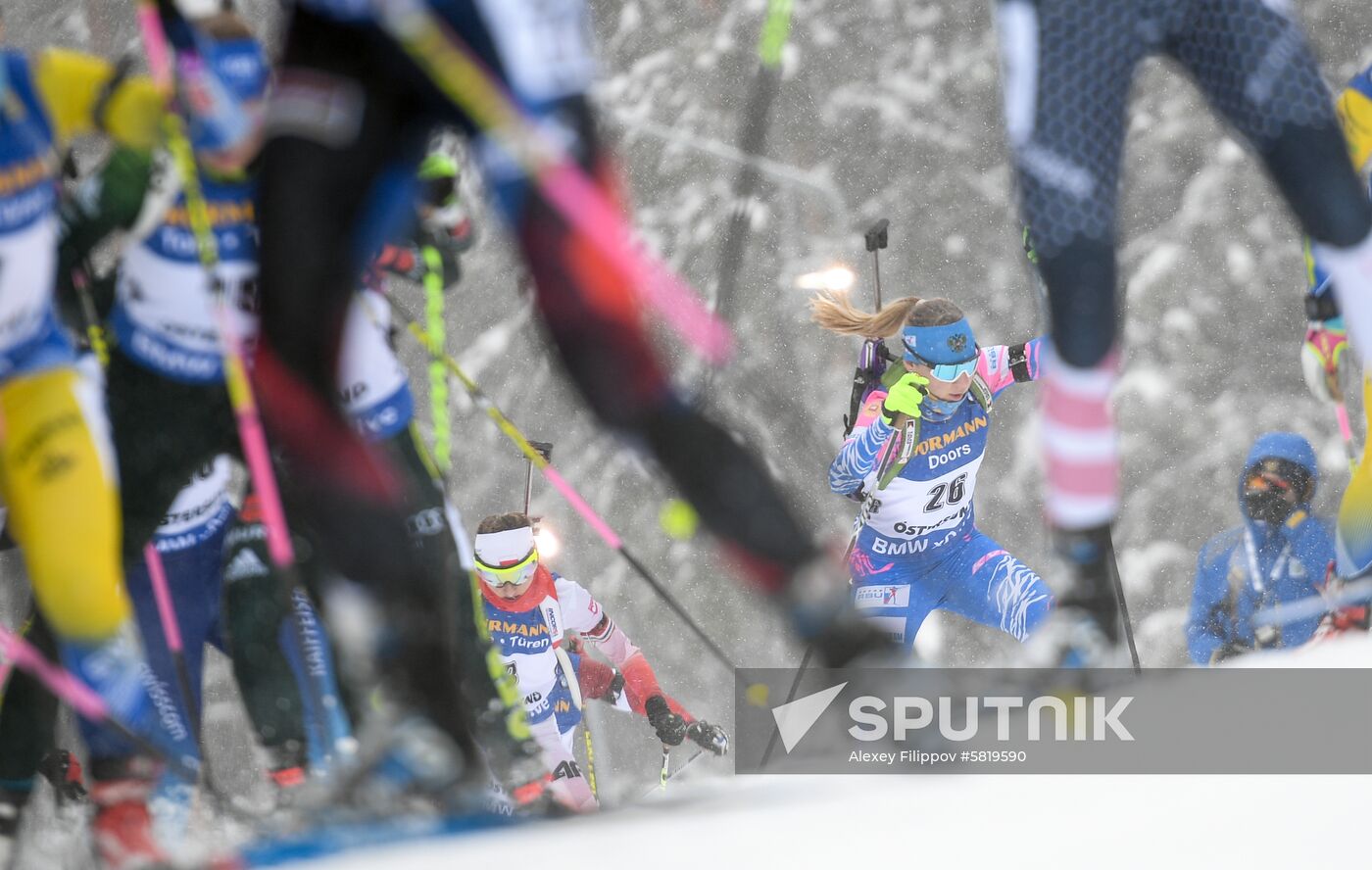 Sweden Biathlon Worlds Women Mass Start