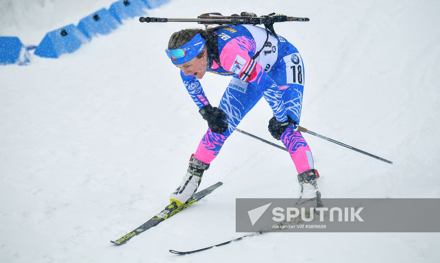 Sweden Biathlon Worlds Women Mass Start