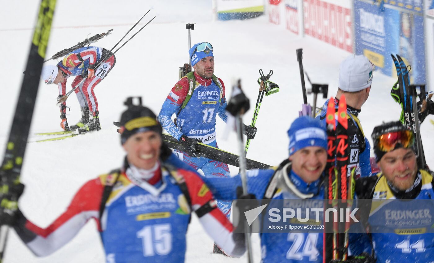 Sweden Biathlon Worlds Men Mass Start