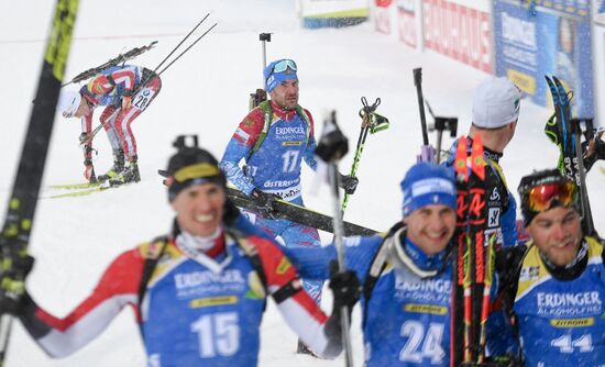 Sweden Biathlon Worlds Men Mass Start