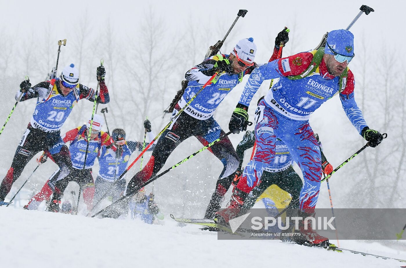 Sweden Biathlon Worlds Men Mass Start