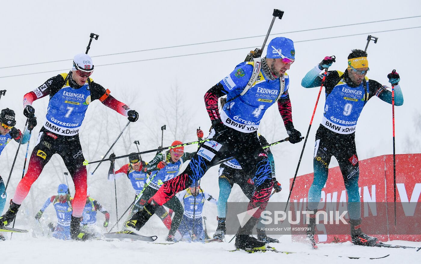 Sweden Biathlon Worlds Men Mass Start
