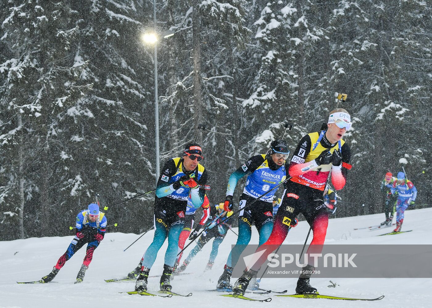 Sweden Biathlon Worlds Men Mass Start