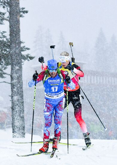 Sweden Biathlon Worlds Men Mass Start