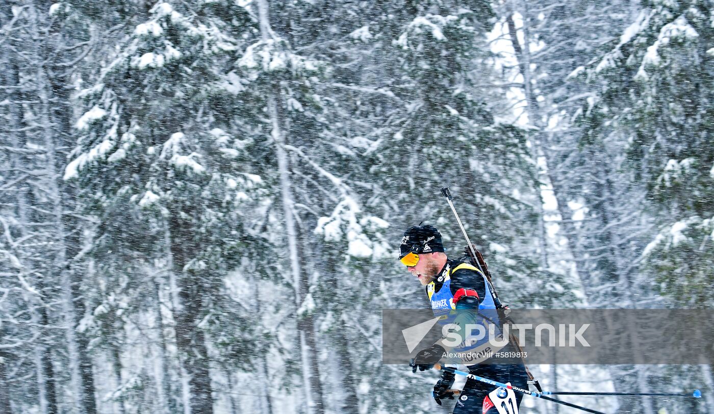 Sweden Biathlon Worlds Men Mass Start
