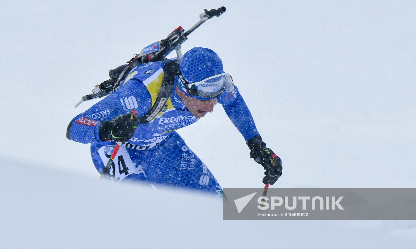 Sweden Biathlon Worlds Men Mass Start