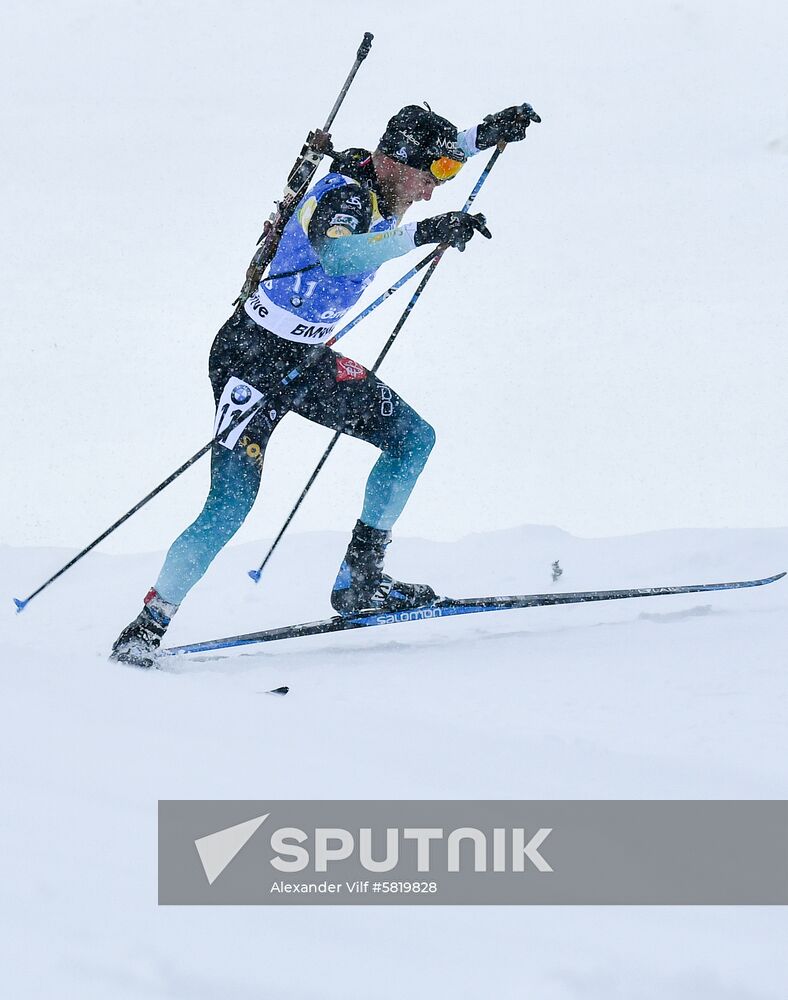 Sweden Biathlon Worlds Men Mass Start