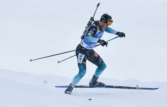 Sweden Biathlon Worlds Men Mass Start