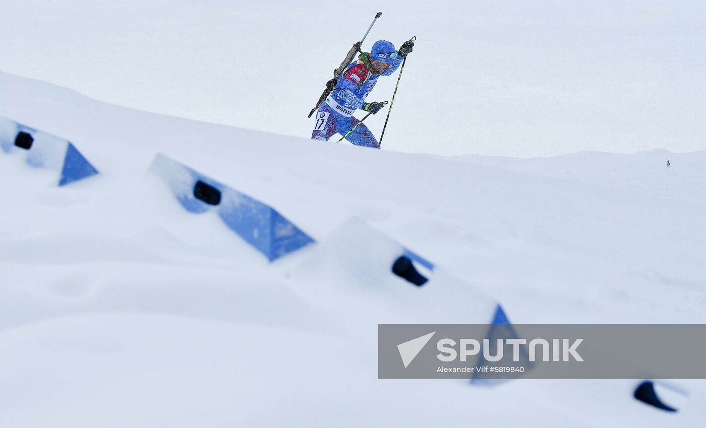 Sweden Biathlon Worlds Men Mass Start
