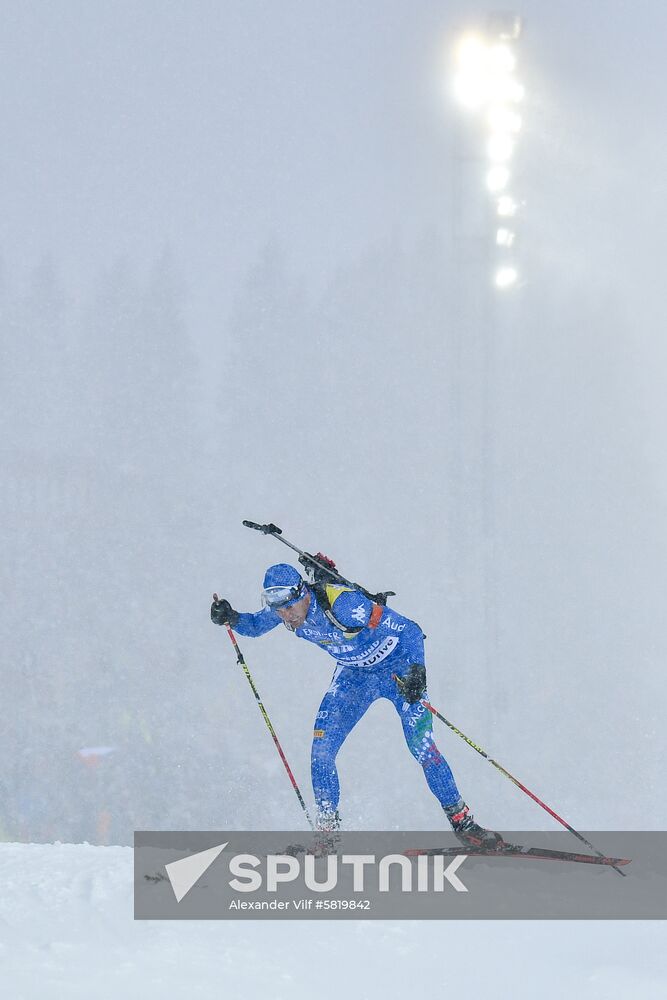 Sweden Biathlon Worlds Men Mass Start