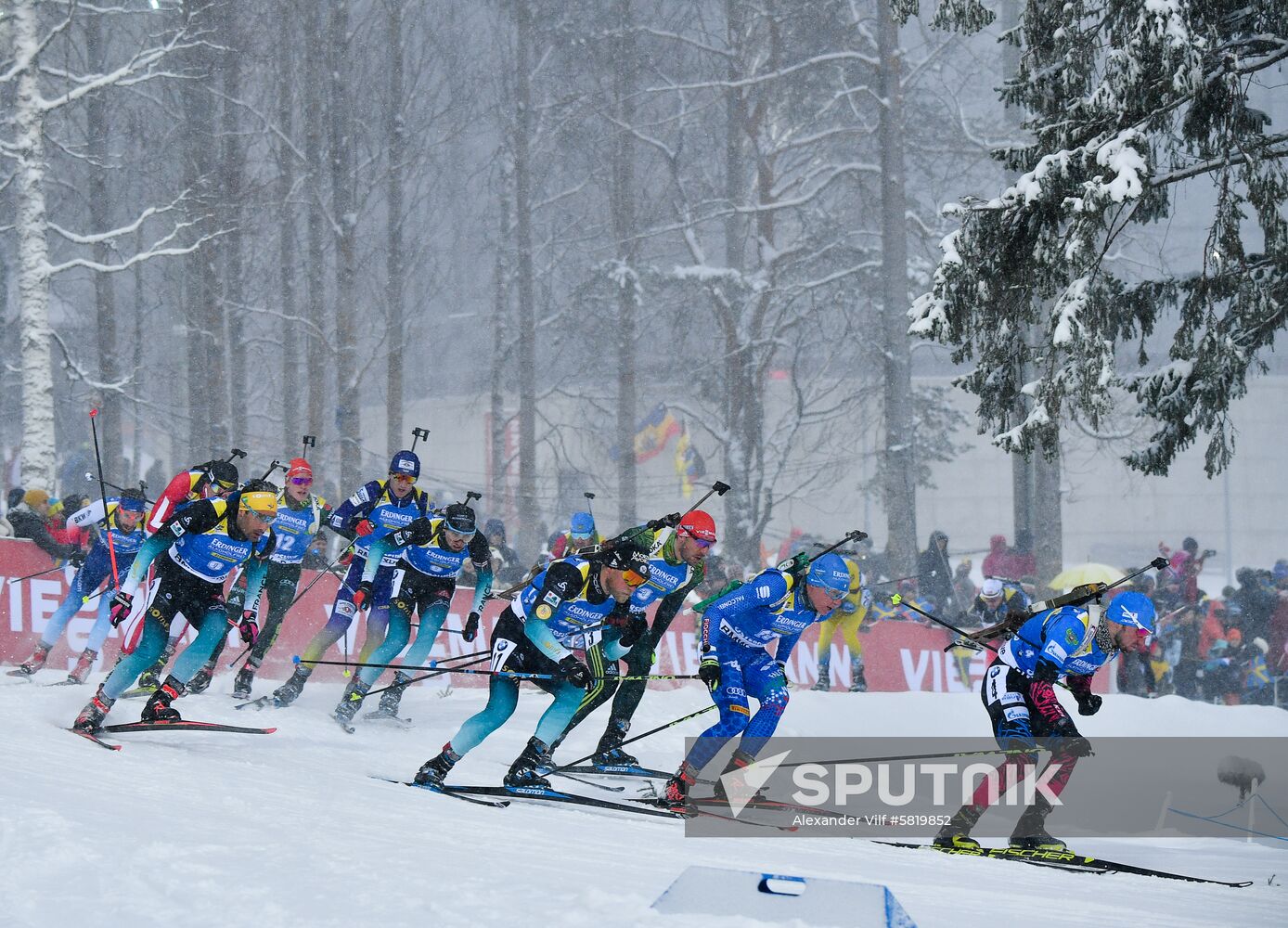 Sweden Biathlon Worlds Men Mass Start