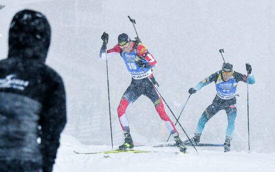 Sweden Biathlon Worlds Men Mass Start