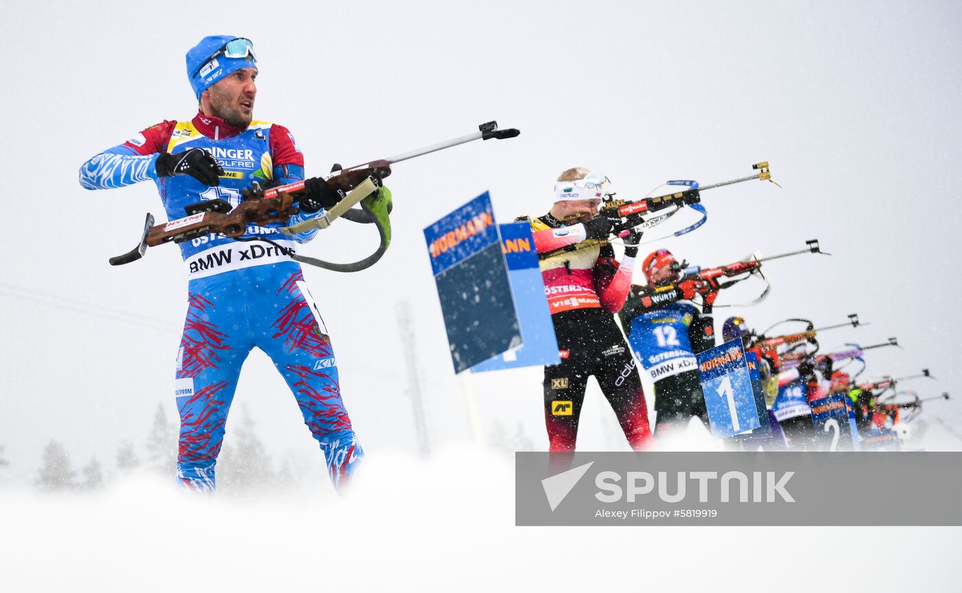 Sweden Biathlon Worlds Men Mass Start
