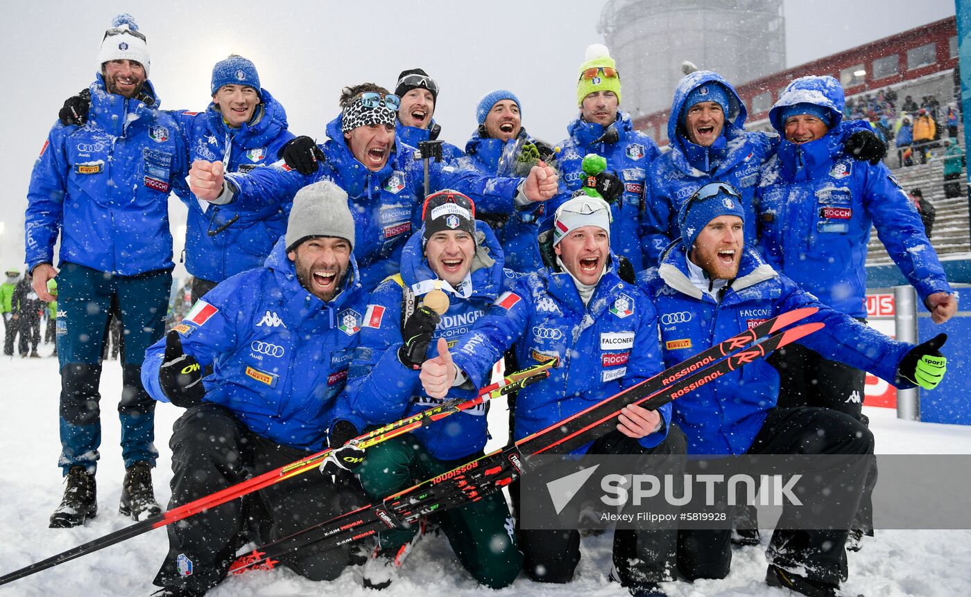 Sweden Biathlon Worlds Men Mass Start