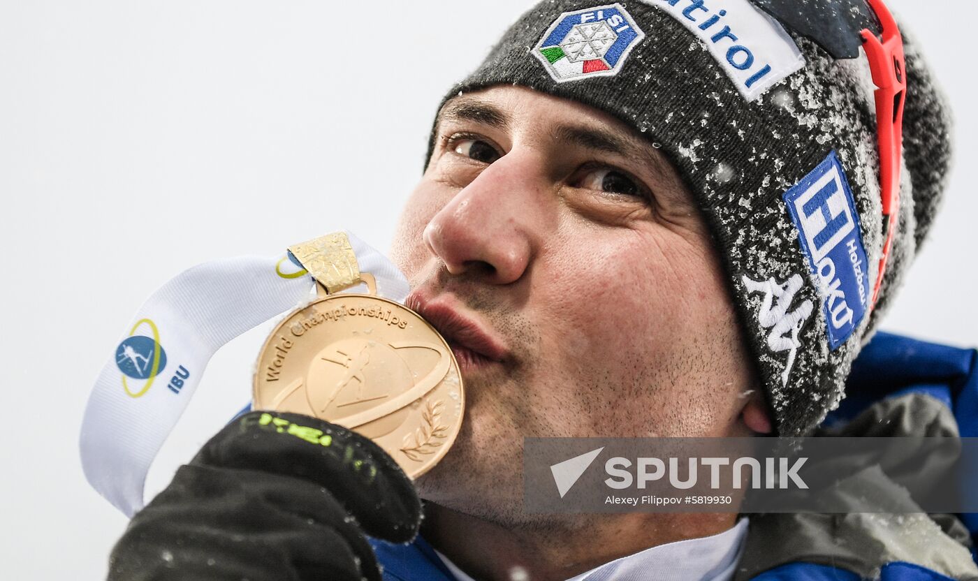 Sweden Biathlon Worlds Men Mass Start