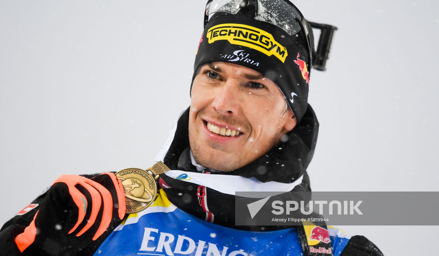Sweden Biathlon Worlds Men Mass Start