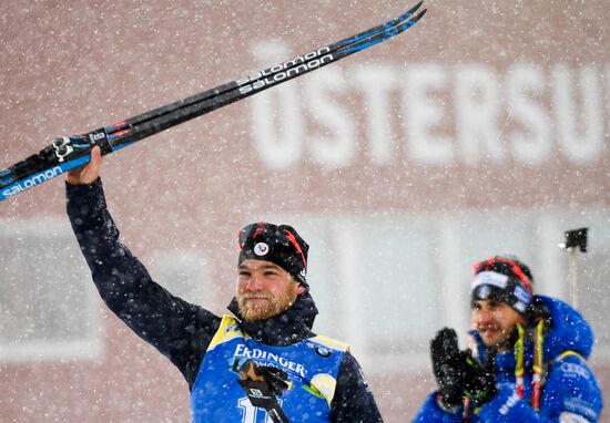 Sweden Biathlon Worlds Men Mass Start