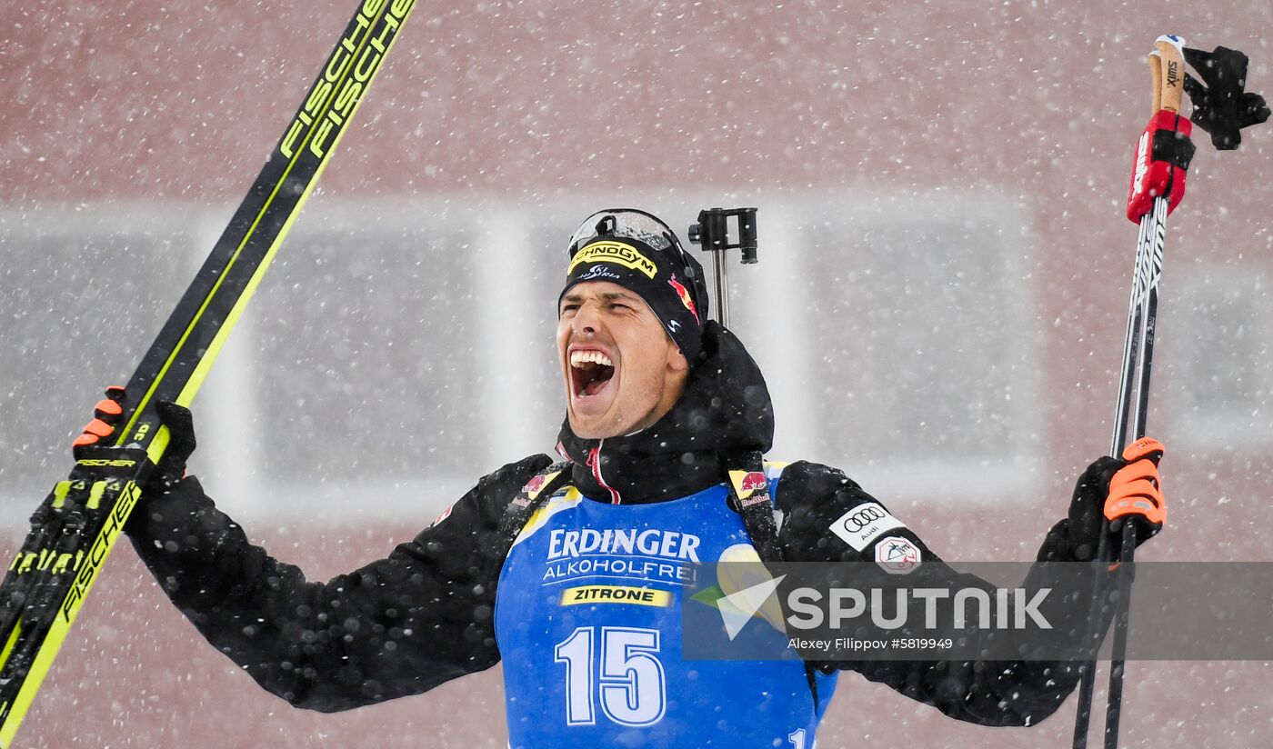 Sweden Biathlon Worlds Men Mass Start