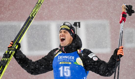Sweden Biathlon Worlds Men Mass Start