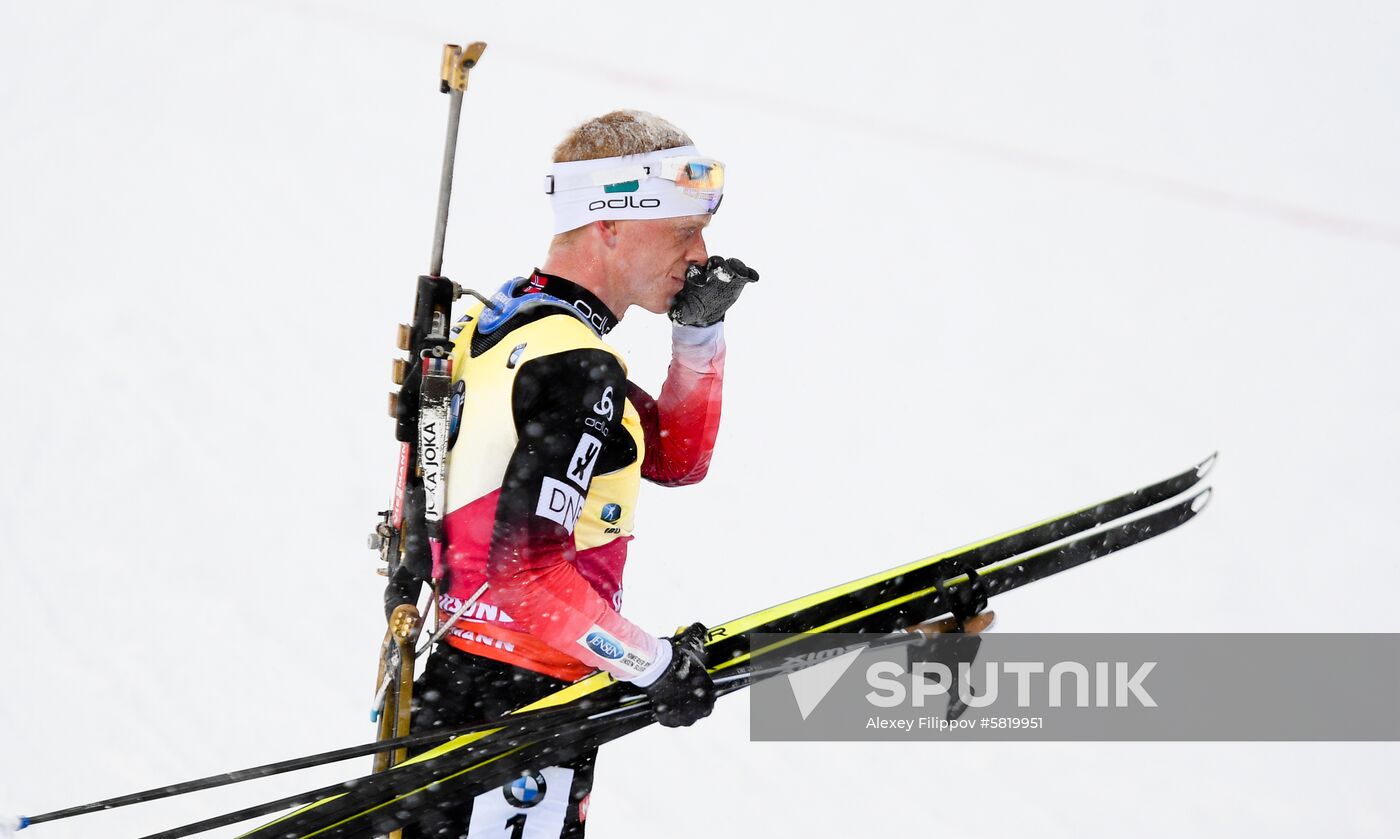 Sweden Biathlon Worlds Men Mass Start