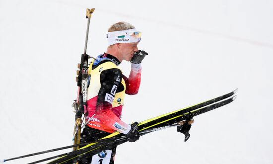 Sweden Biathlon Worlds Men Mass Start