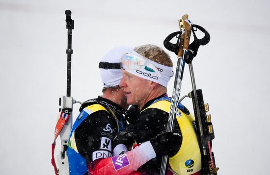 Sweden Biathlon Worlds Men Mass Start