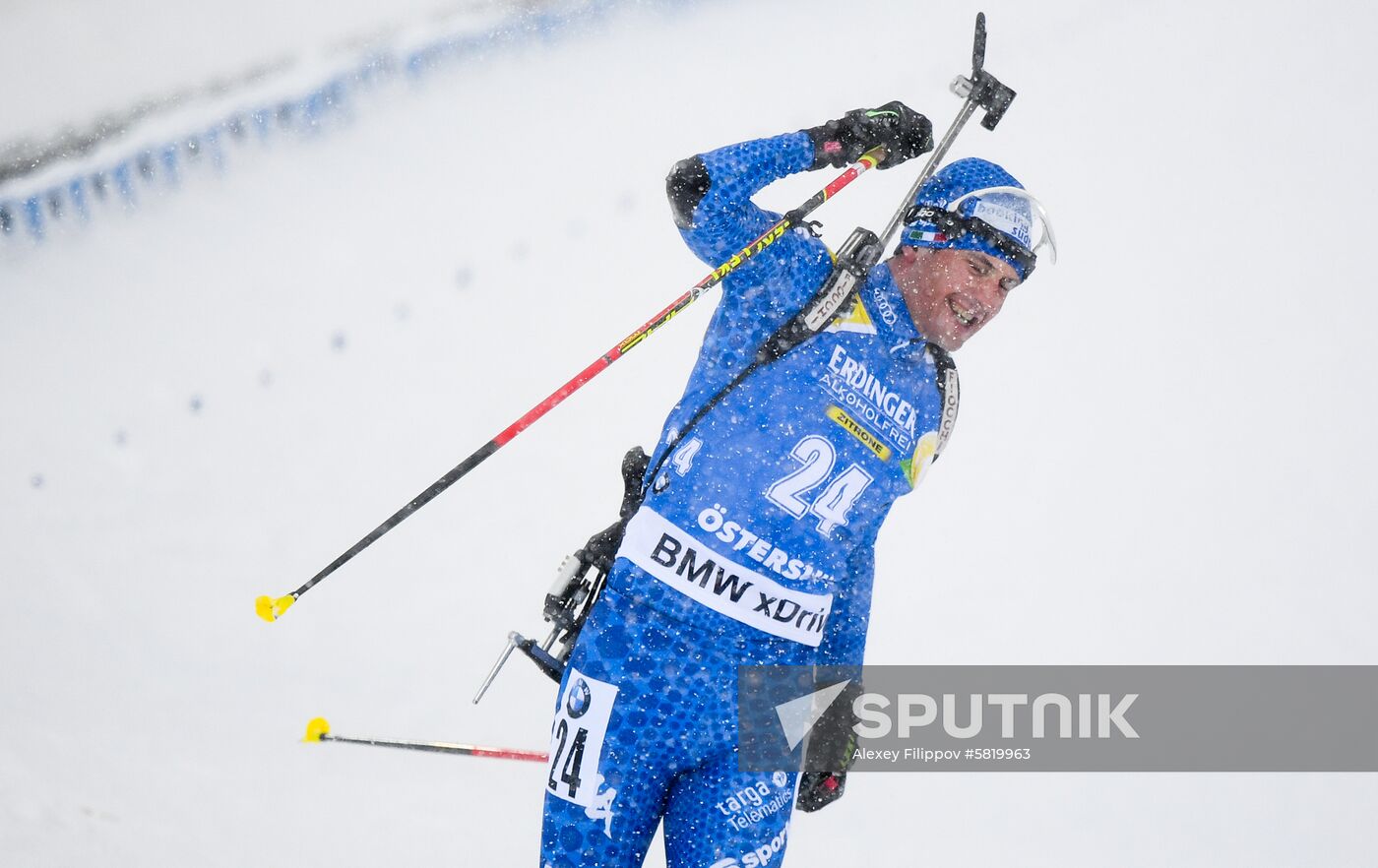 Sweden Biathlon Worlds Men Mass Start