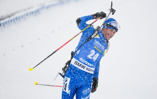 Sweden Biathlon Worlds Men Mass Start