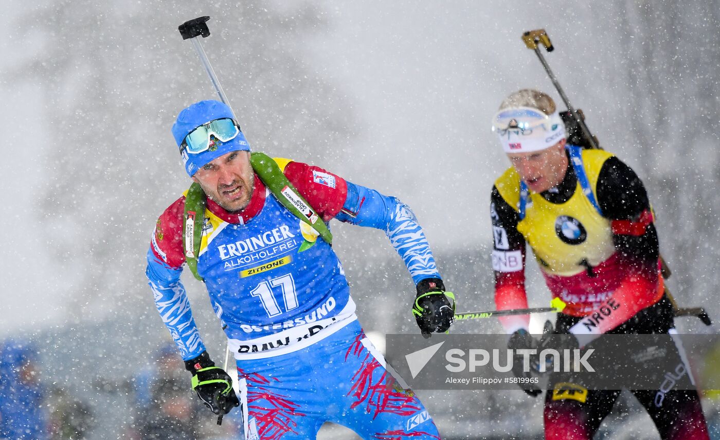 Sweden Biathlon Worlds Men Mass Start