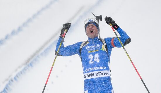 Sweden Biathlon Worlds Men Mass Start