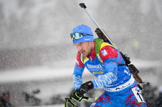 Sweden Biathlon Worlds Men Mass Start