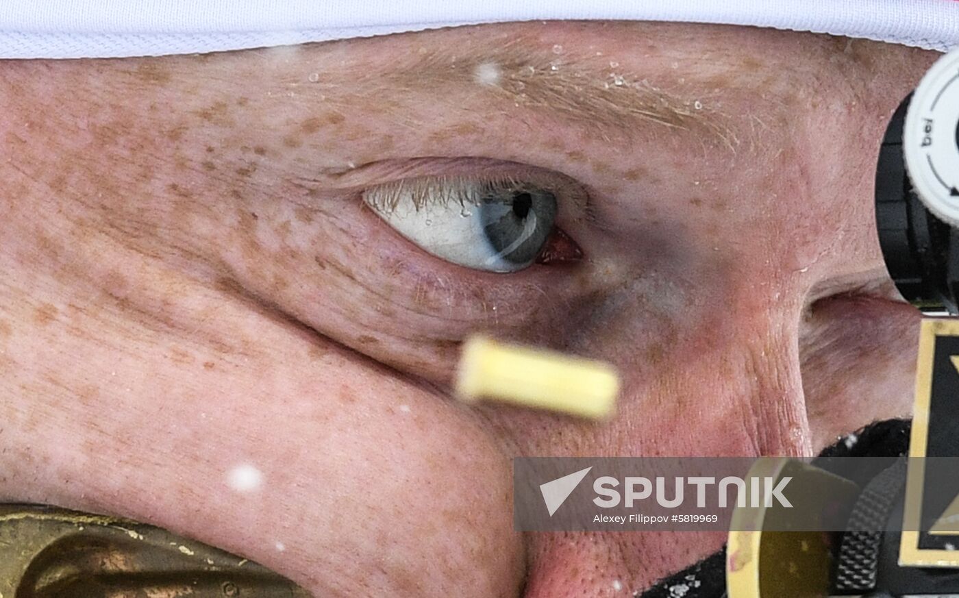 Sweden Biathlon Worlds Men Mass Start