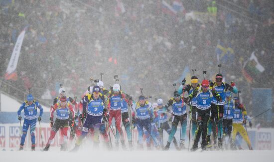 Sweden Biathlon Worlds Men Mass Start