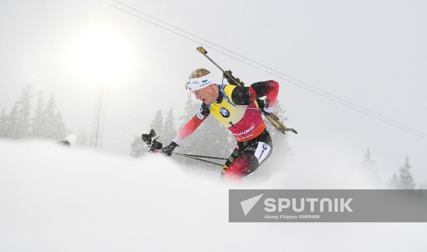 Sweden Biathlon Worlds Men Mass Start