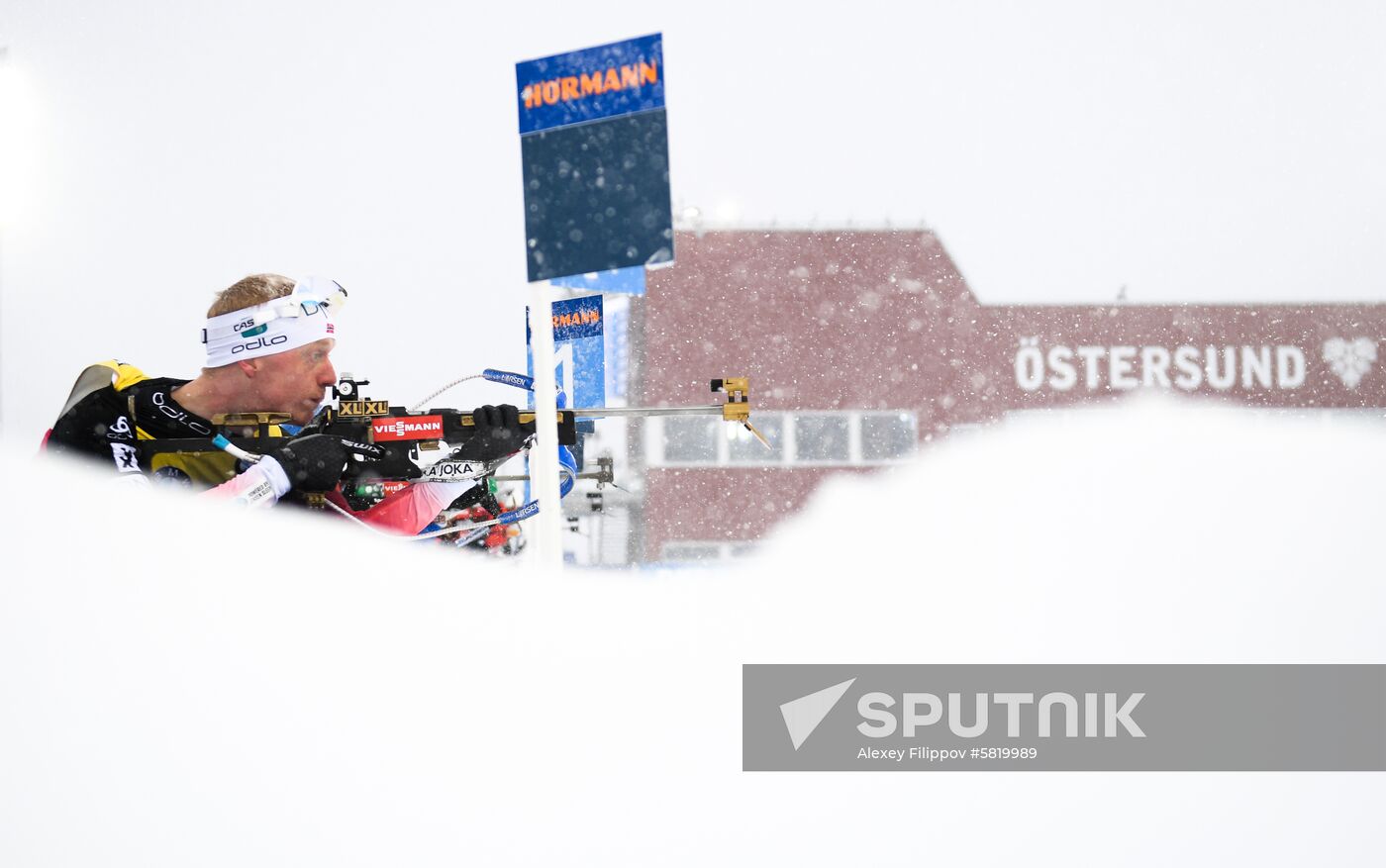 Sweden Biathlon Worlds Men Mass Start