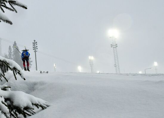 Sweden Biathlon Worlds Men Mass Start