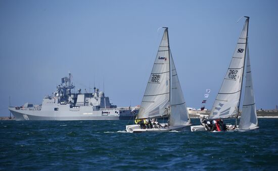 Russia Crimea Anniversary Sailing