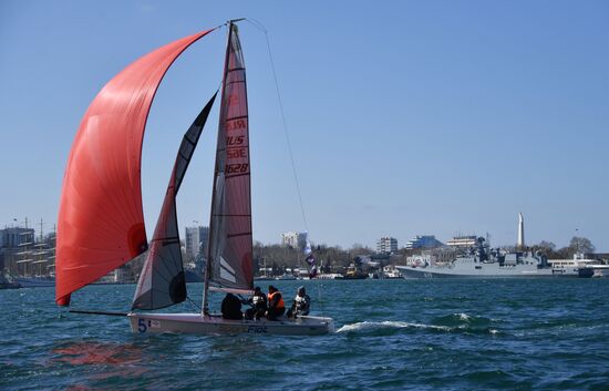 Russia Crimea Anniversary Sailing
