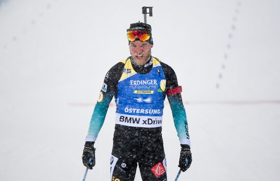 Sweden Biathlon Worlds Men Mass Start