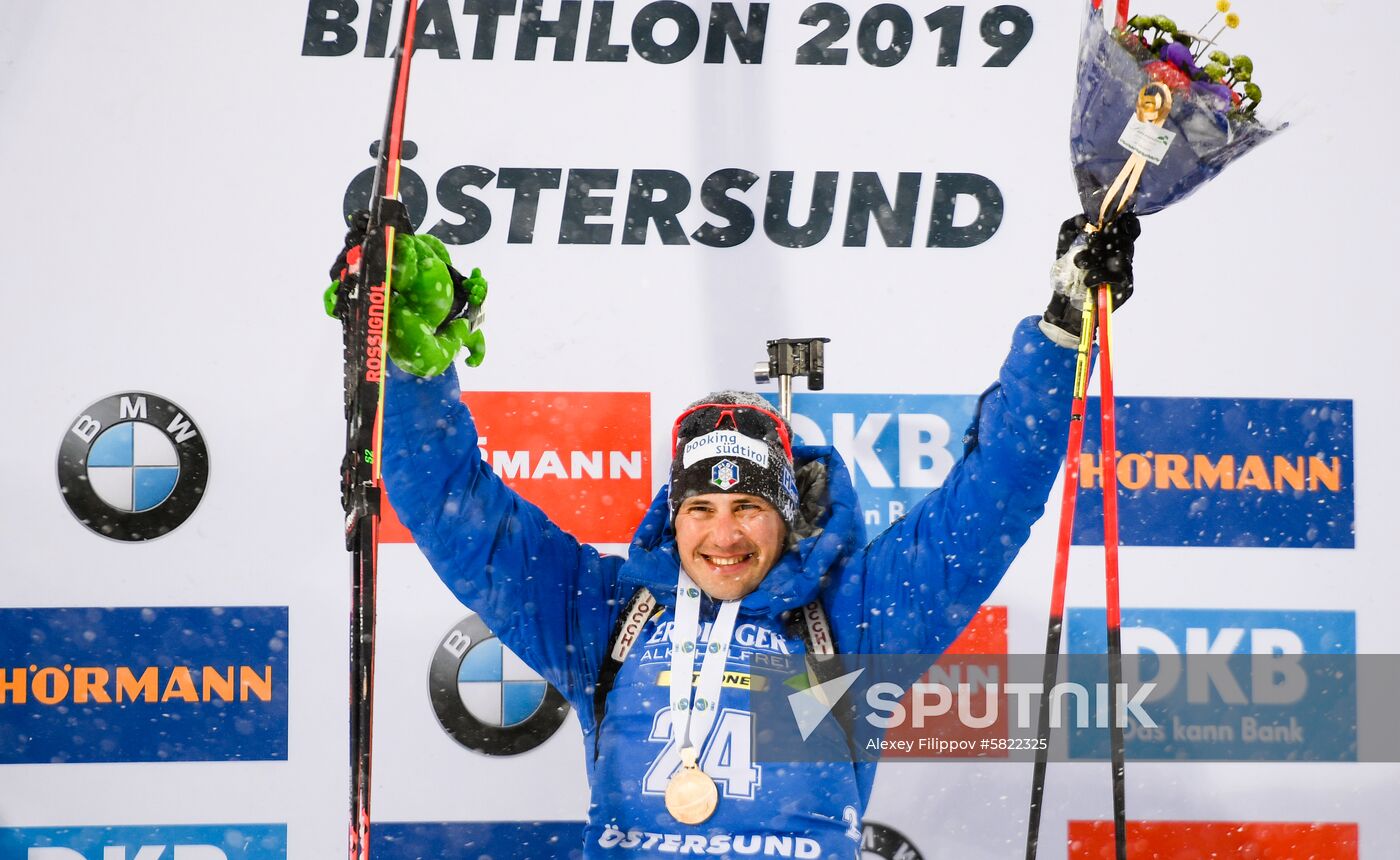 Sweden Biathlon Worlds Men Mass Start