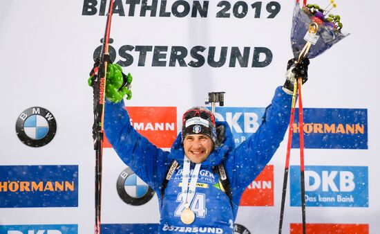 Sweden Biathlon Worlds Men Mass Start