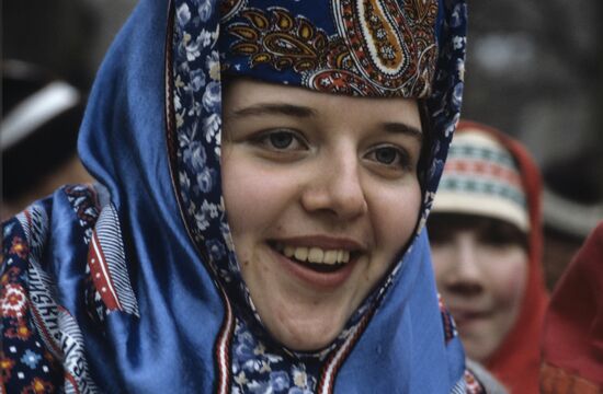 Folk band of Palekh village