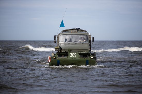 Russia Baltic Fleet Drills