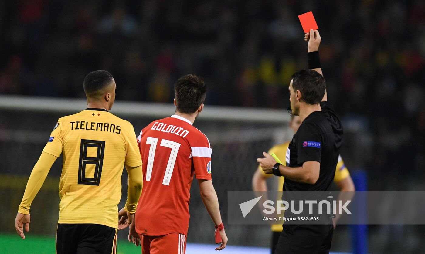 Belgium Soccer Euro 2020 Belgium - Russia