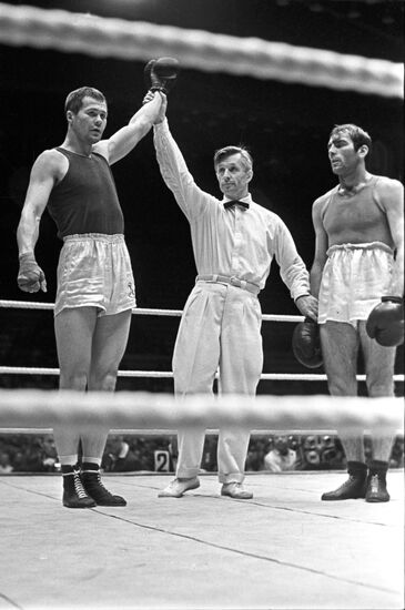 Soviet boxer Yury Konoplev
