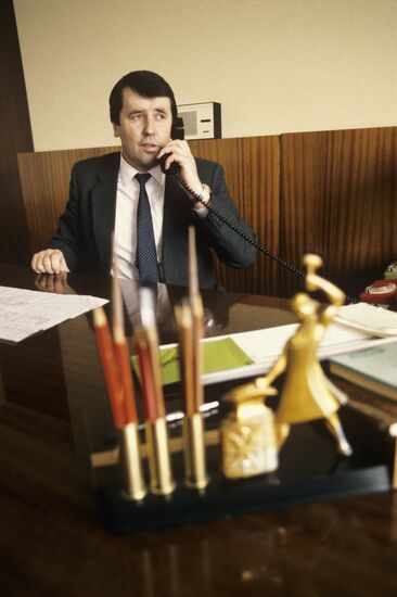 Leonid Radkevich, First Secretary of Frunze District Committee of Communist Party of Belarus in Minsk