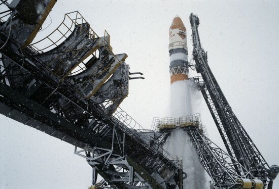 Indian satellite IRS-1A launched from Baikonur Cosmodrome