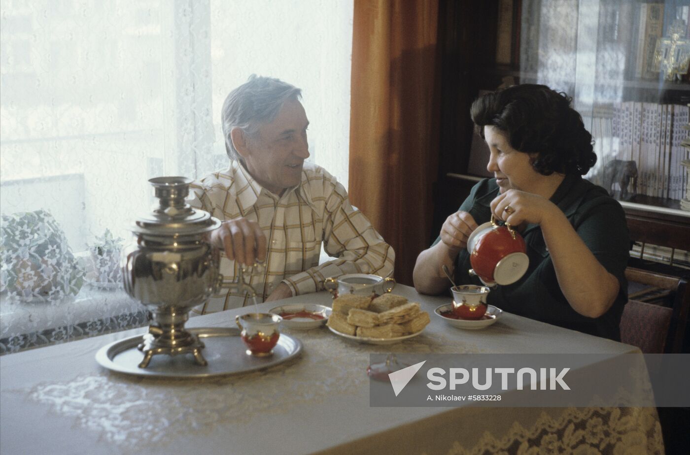 Crew of Krasnodon motor ship